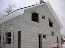 Строительство домов из пеноблоков.