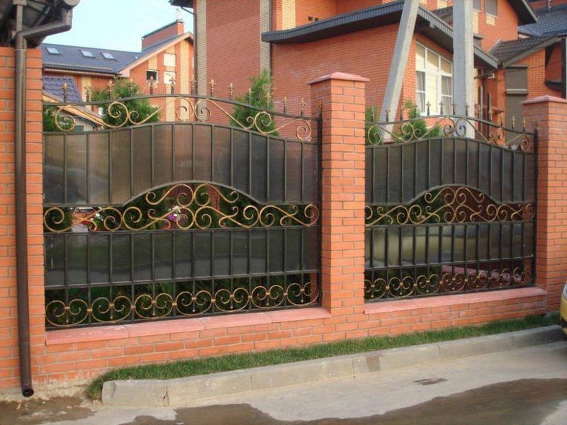 Фото металлических заборов Фото металлических заборов